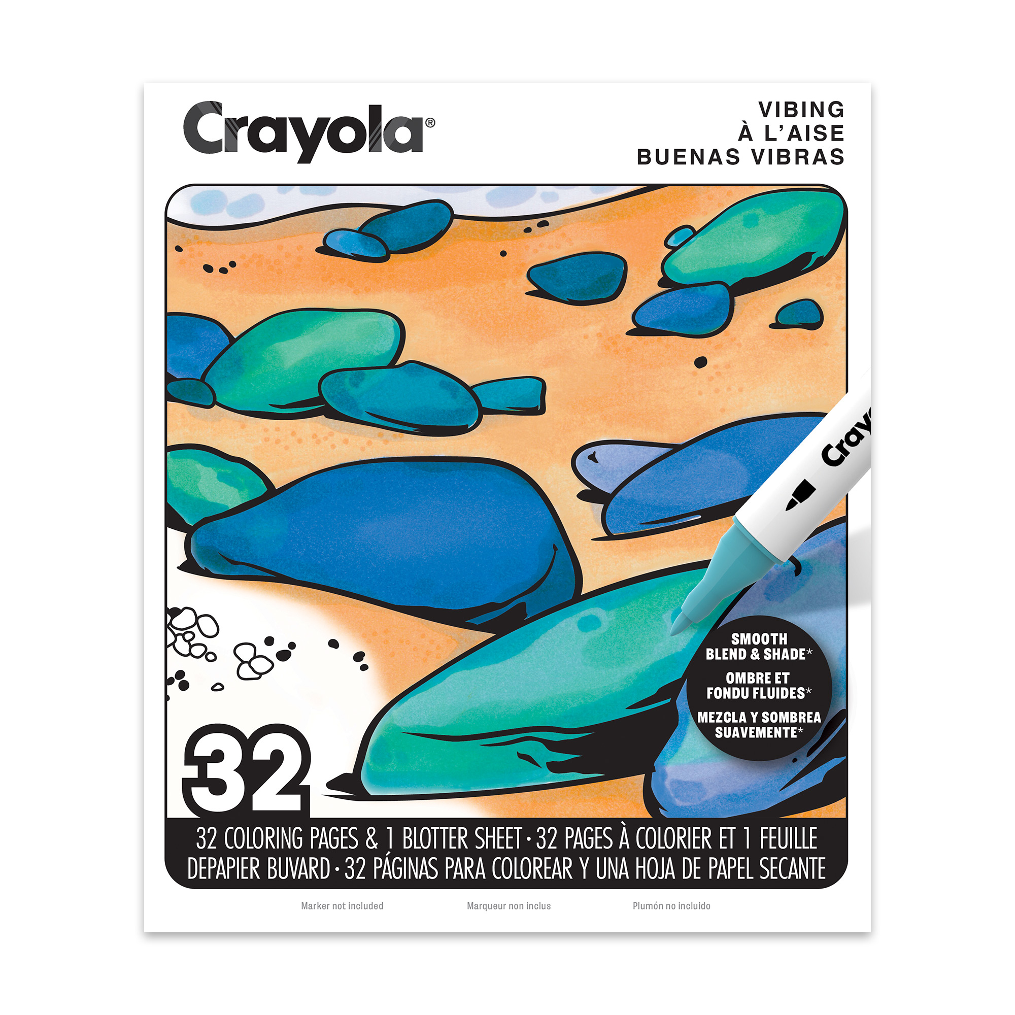 Crayola Adult Colouring Book - Vibing