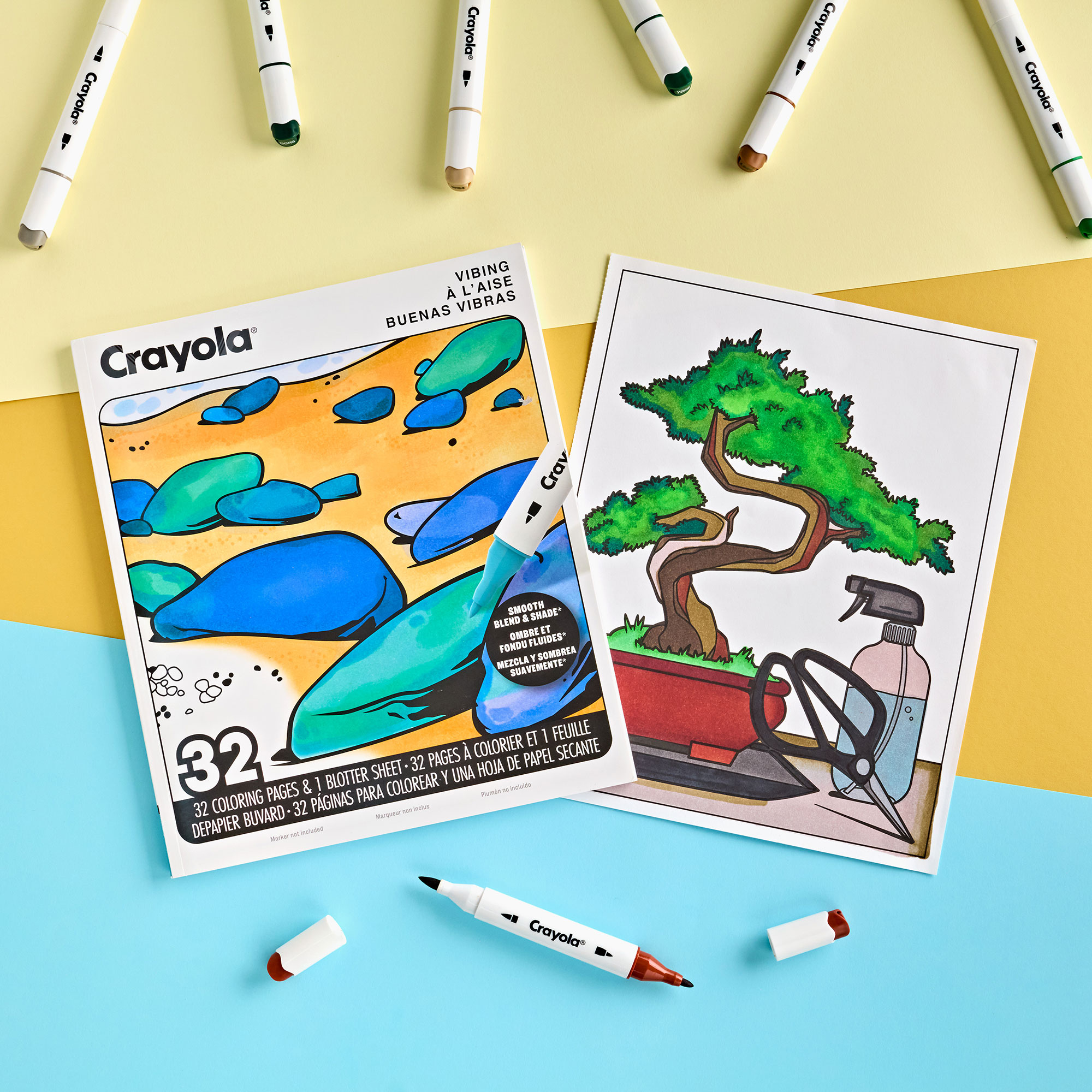 Crayola Adult Colouring Book - Vibing