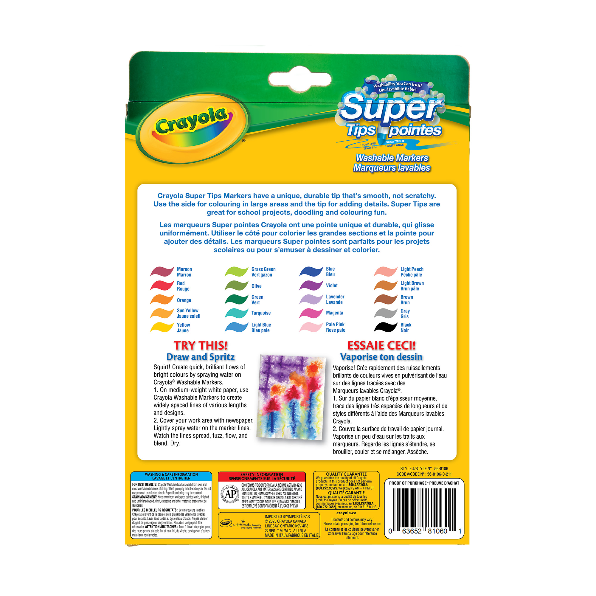 Crayola Super Tips Markers 20 Count
