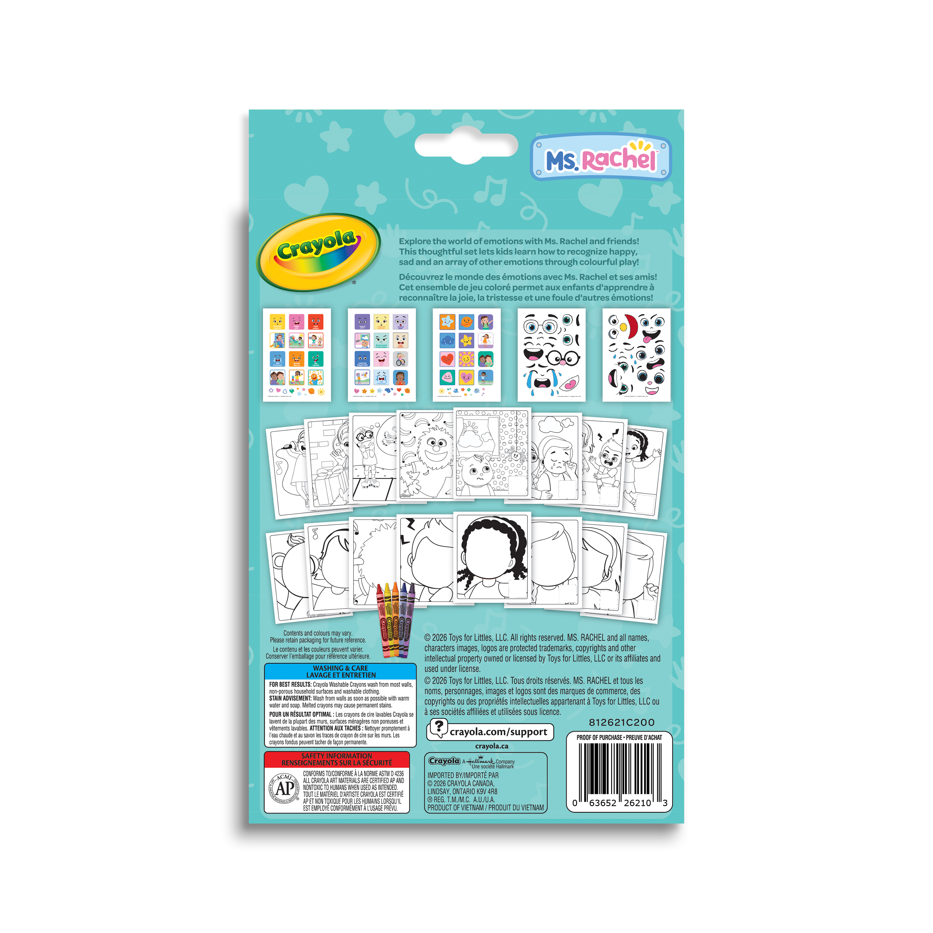 Crayola Ms. Rachel Colour & Sticker Emotions Kit