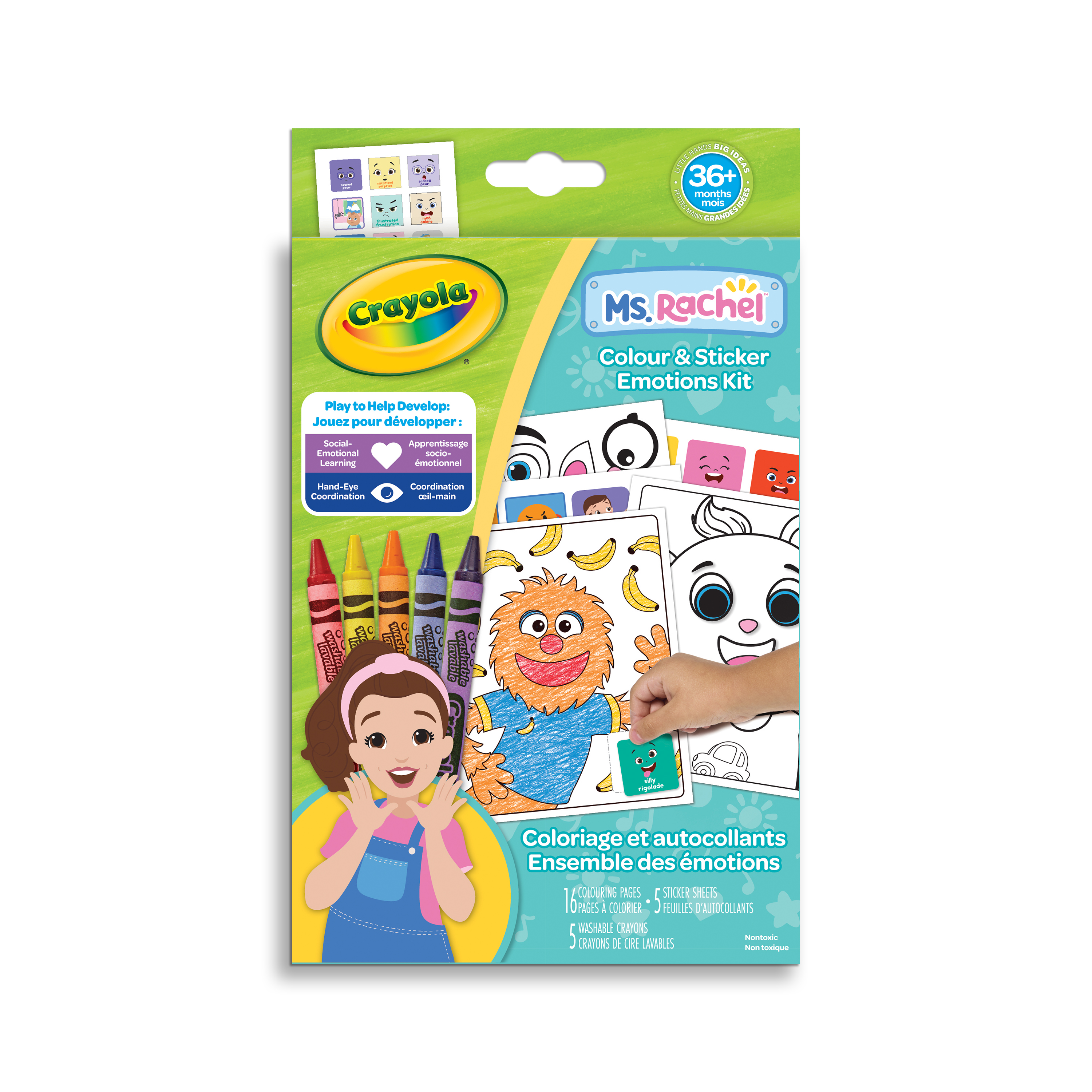 Crayola Ms. Rachel Colour & Sticker Emotions Kit