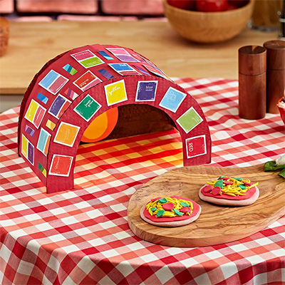 cardboard pizza oven