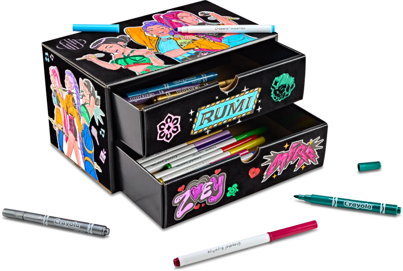Crayola KPop Demon Hunters Deco Drawers