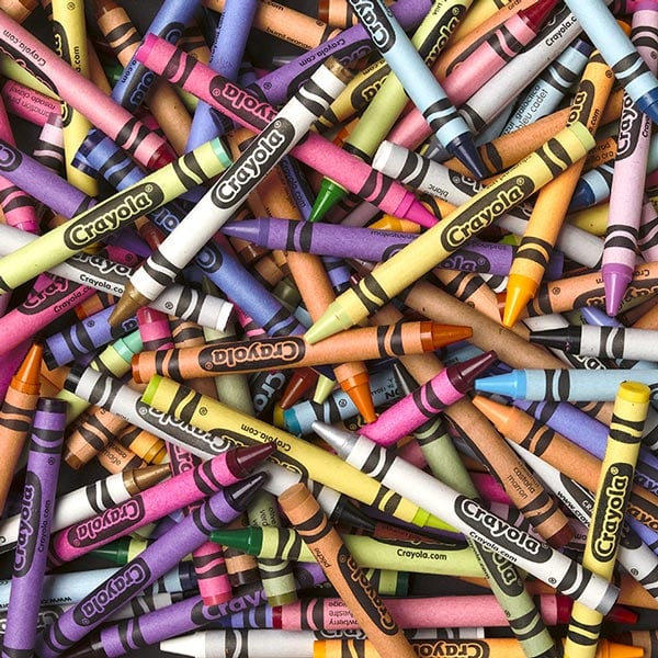 pile of crayola crayons