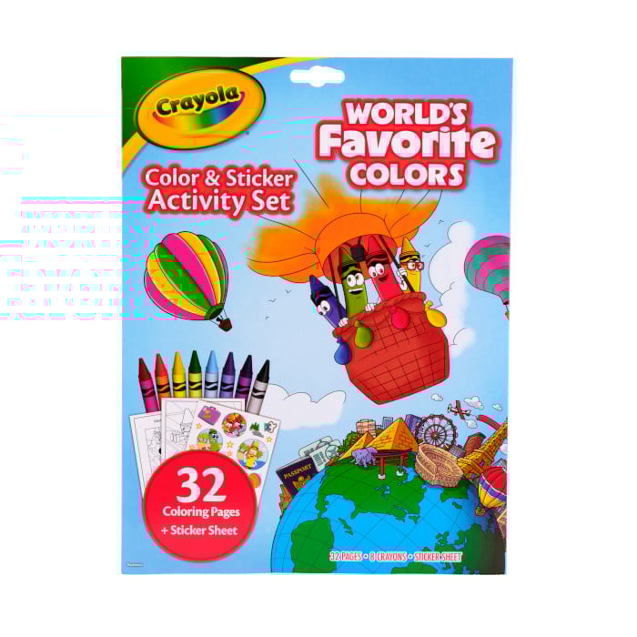 World's Favorite Color Activity Set front view.