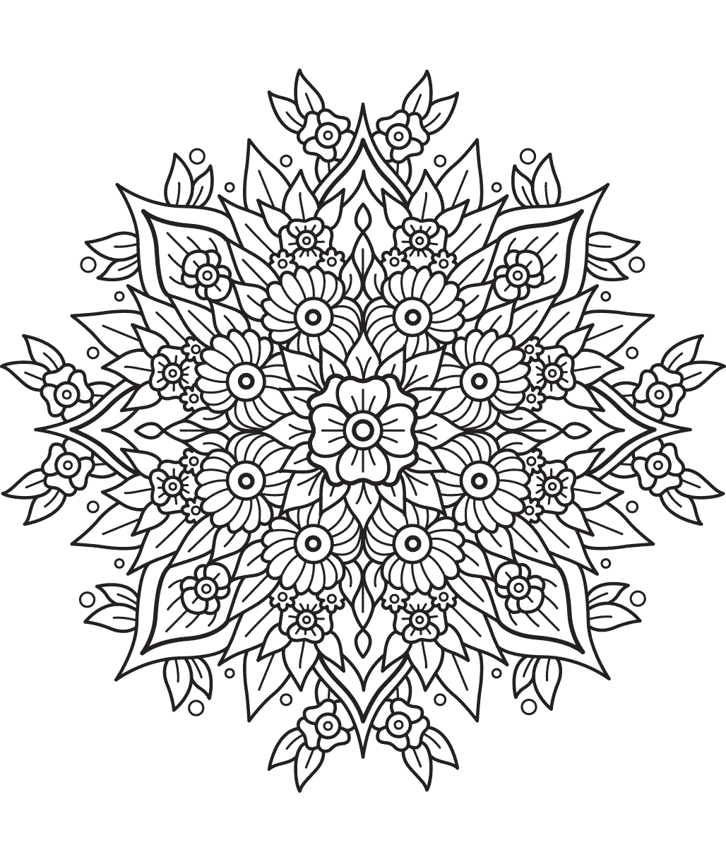 Mandala di fiori