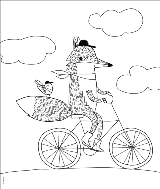 Whimsical Creations Fox Free Coloring Page