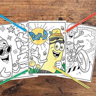 Limited Edition characters free coloring page category navigation button