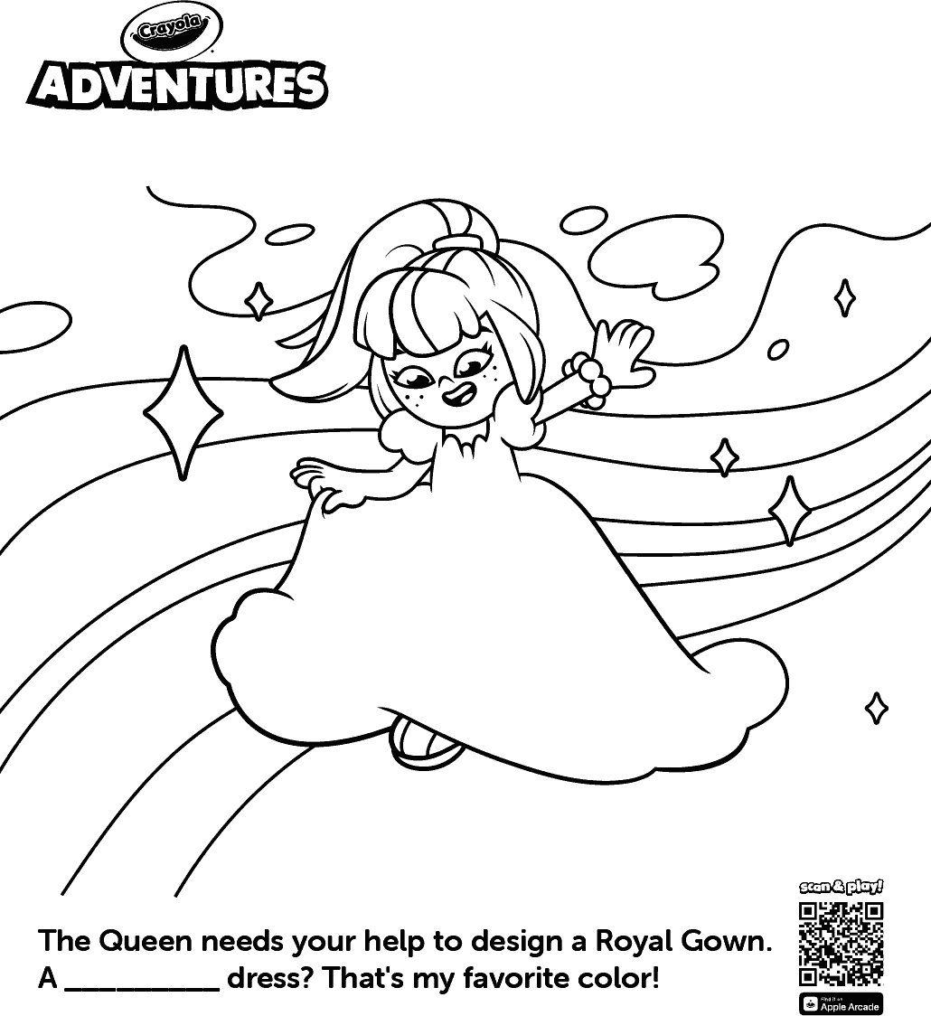 Crayola Adventures Royal Gown