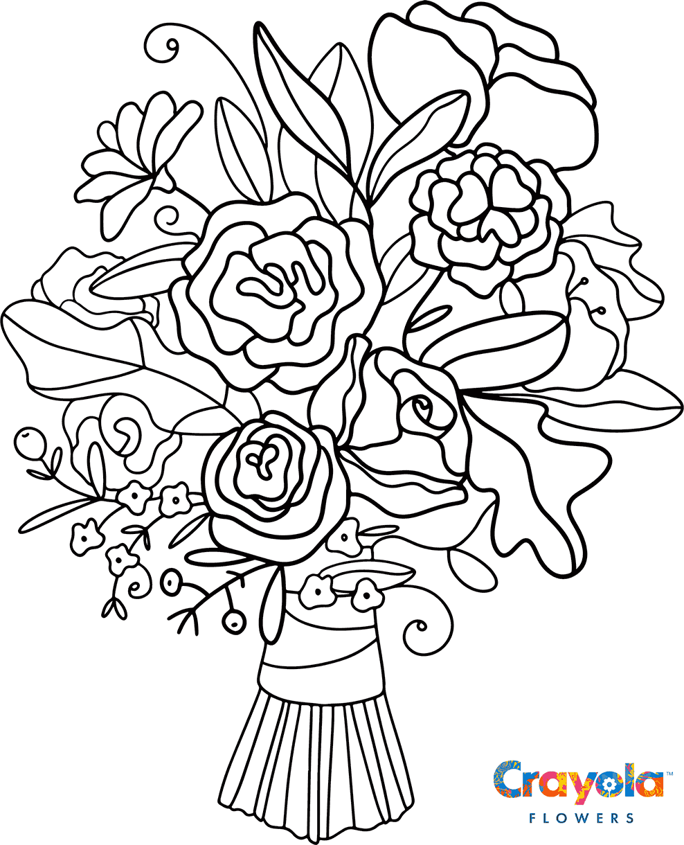 Crayola Flowers National Coloring Day Bouquet