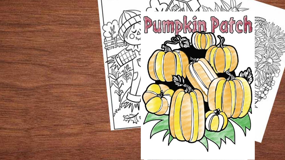 Páginas para colorear de otoño