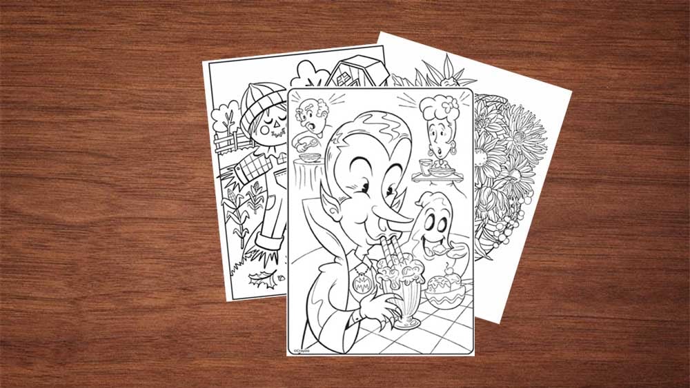 Fall coloring pages