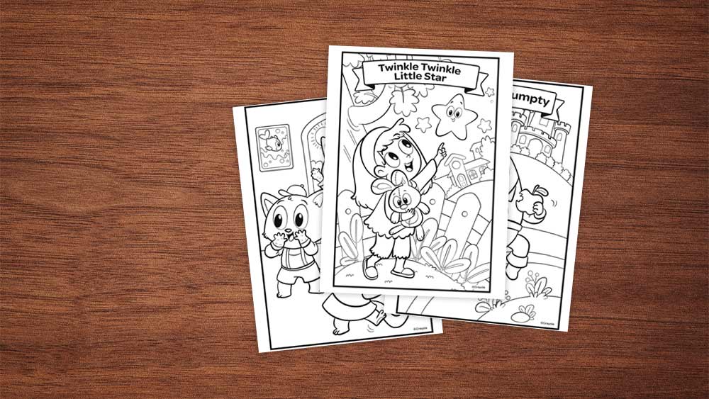 Nursery Rhyme Coloring Pages