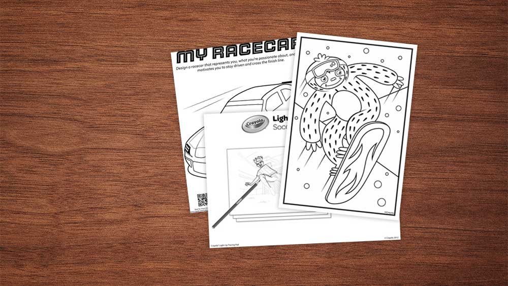 Dibujos de deportes para colorear