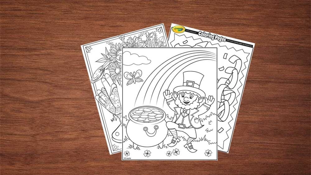 Spring coloring pages
