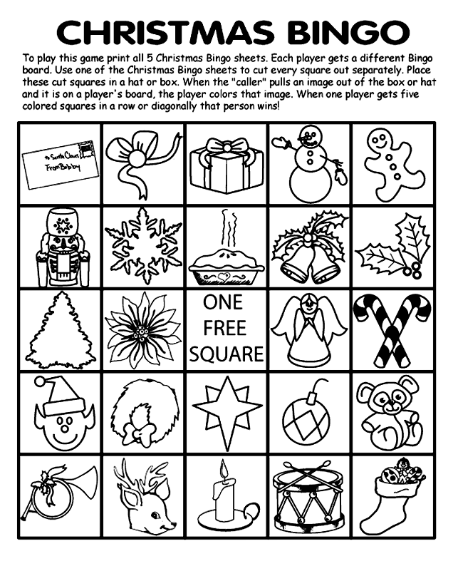 Christmas Bingo Board No.3
