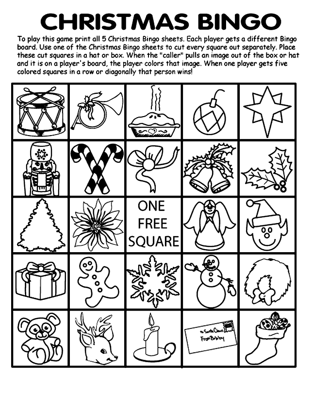 Christmas Bingo Board No.5