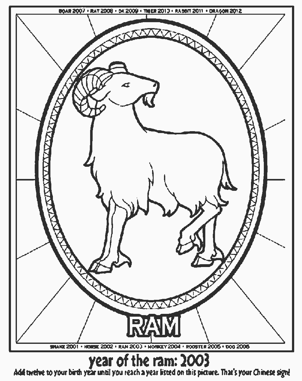 Lunar New Year Year of the Ram