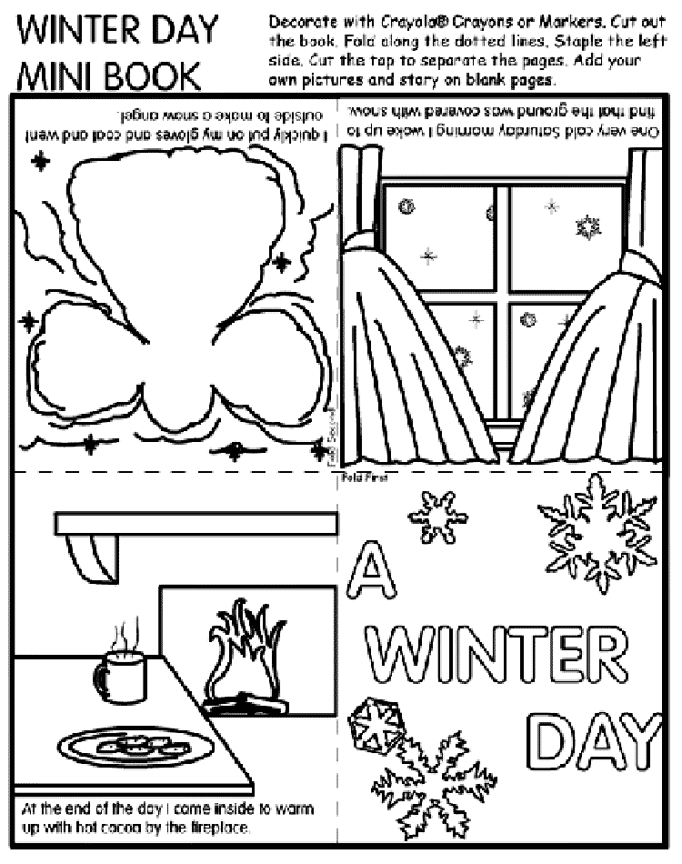 Winter Day Mini Book
