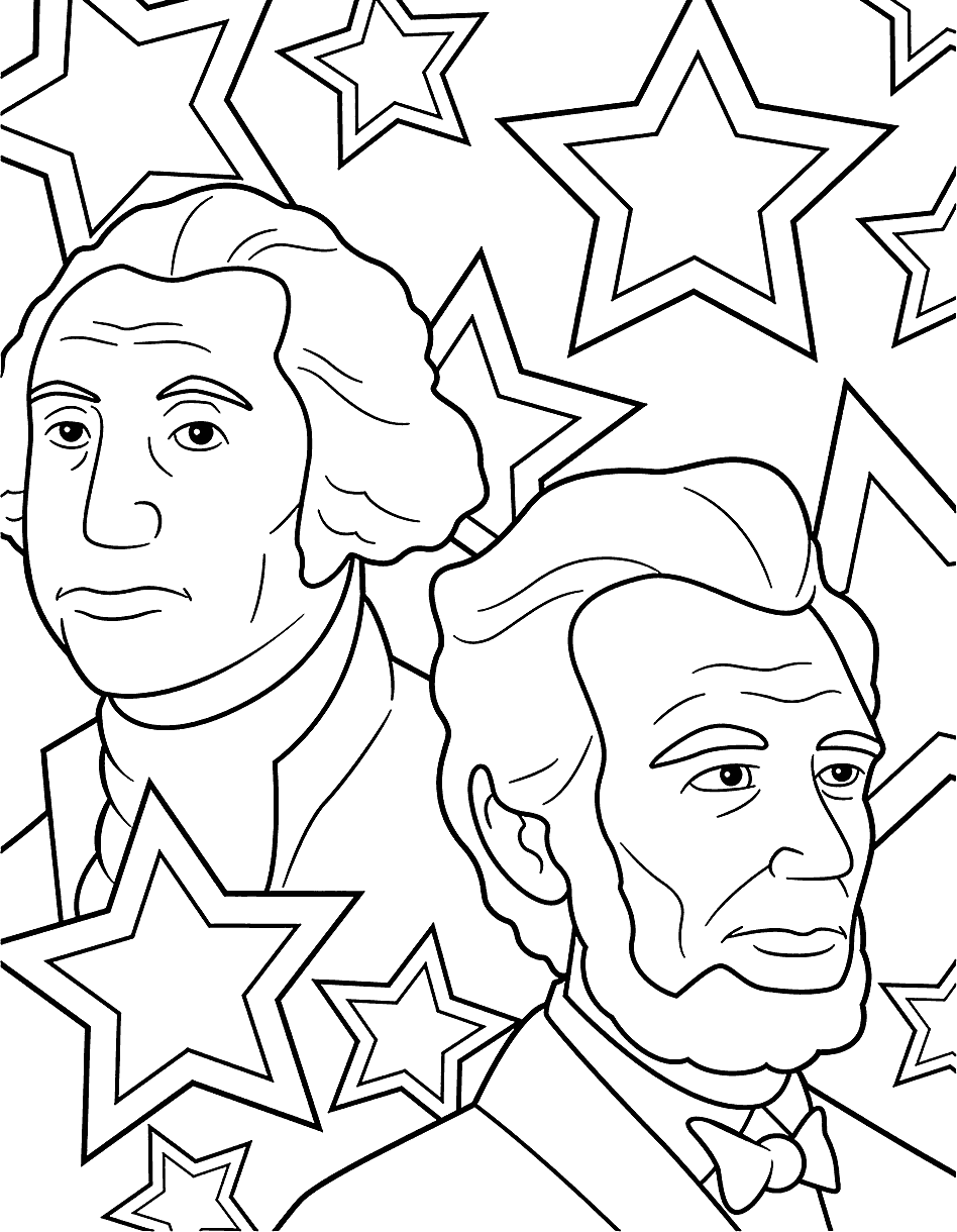 George Washington and Abraham Lincoln