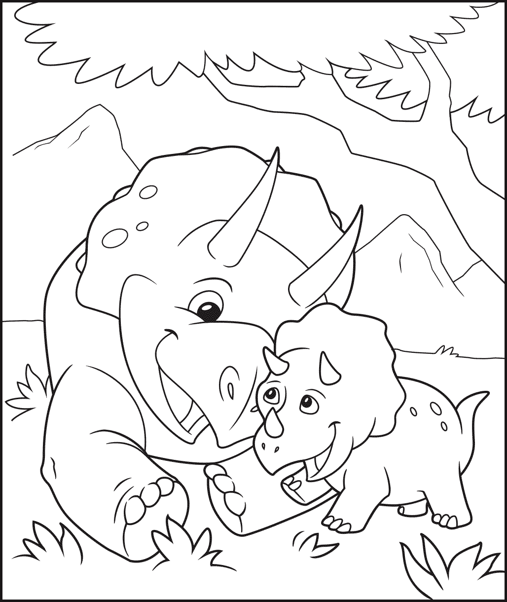 Dibujos animados de Triceratops