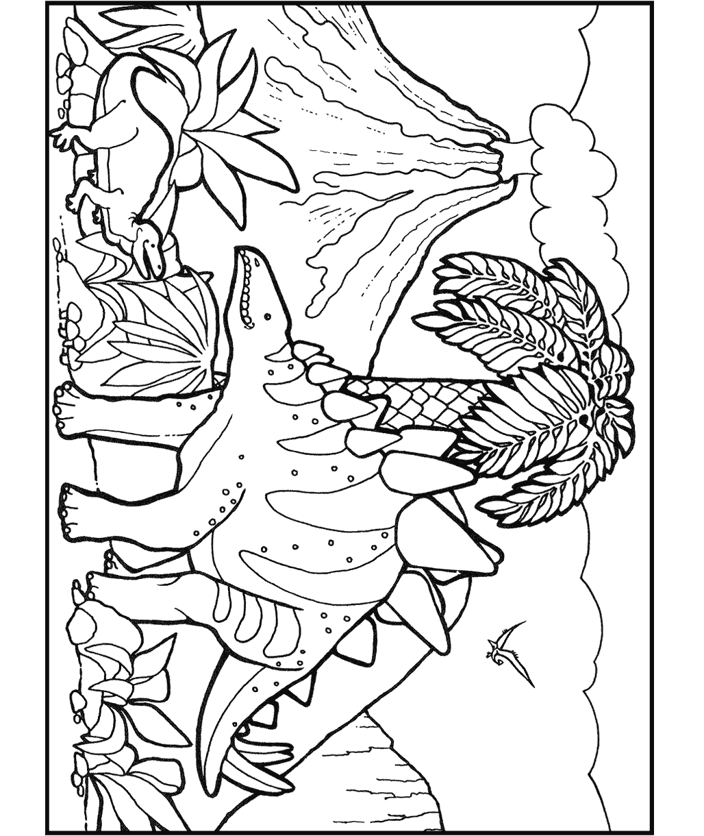 Dibujos animados de Stegosaurus