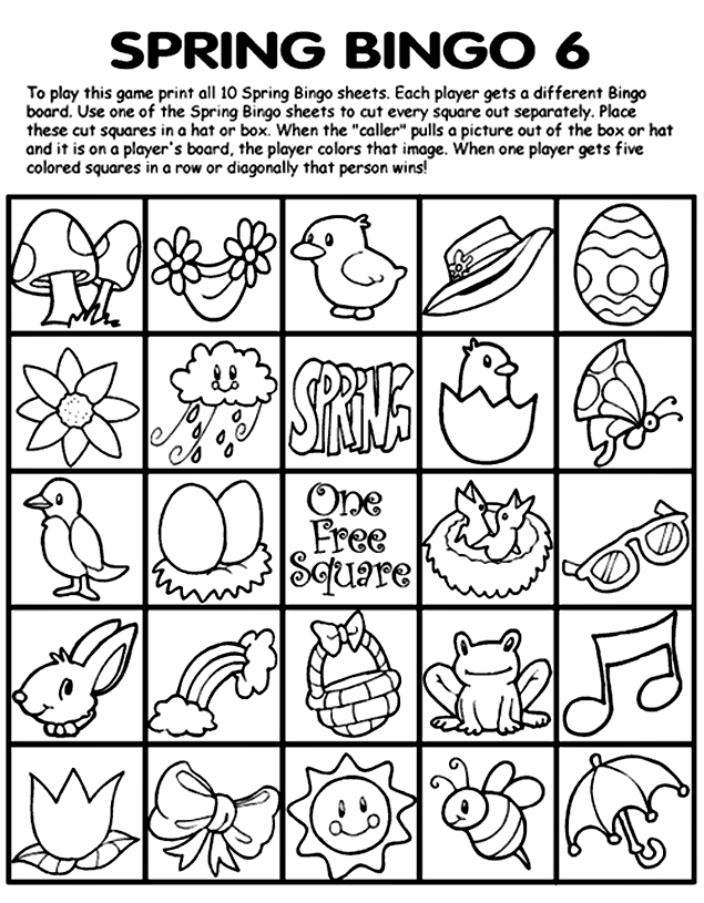Spring Bingo 6