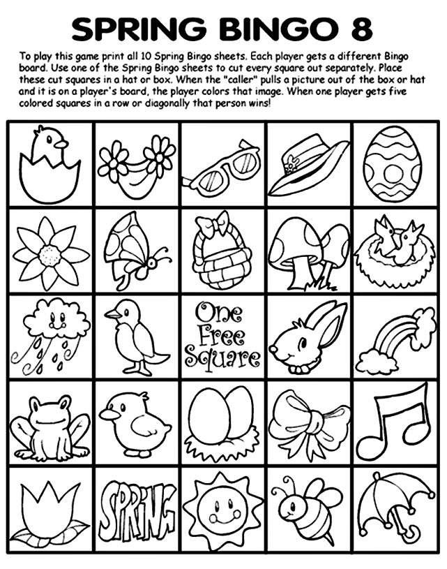Spring Bingo 8