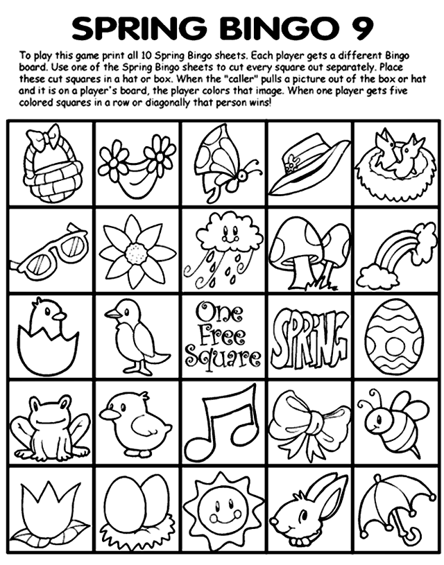 Spring Bingo 9