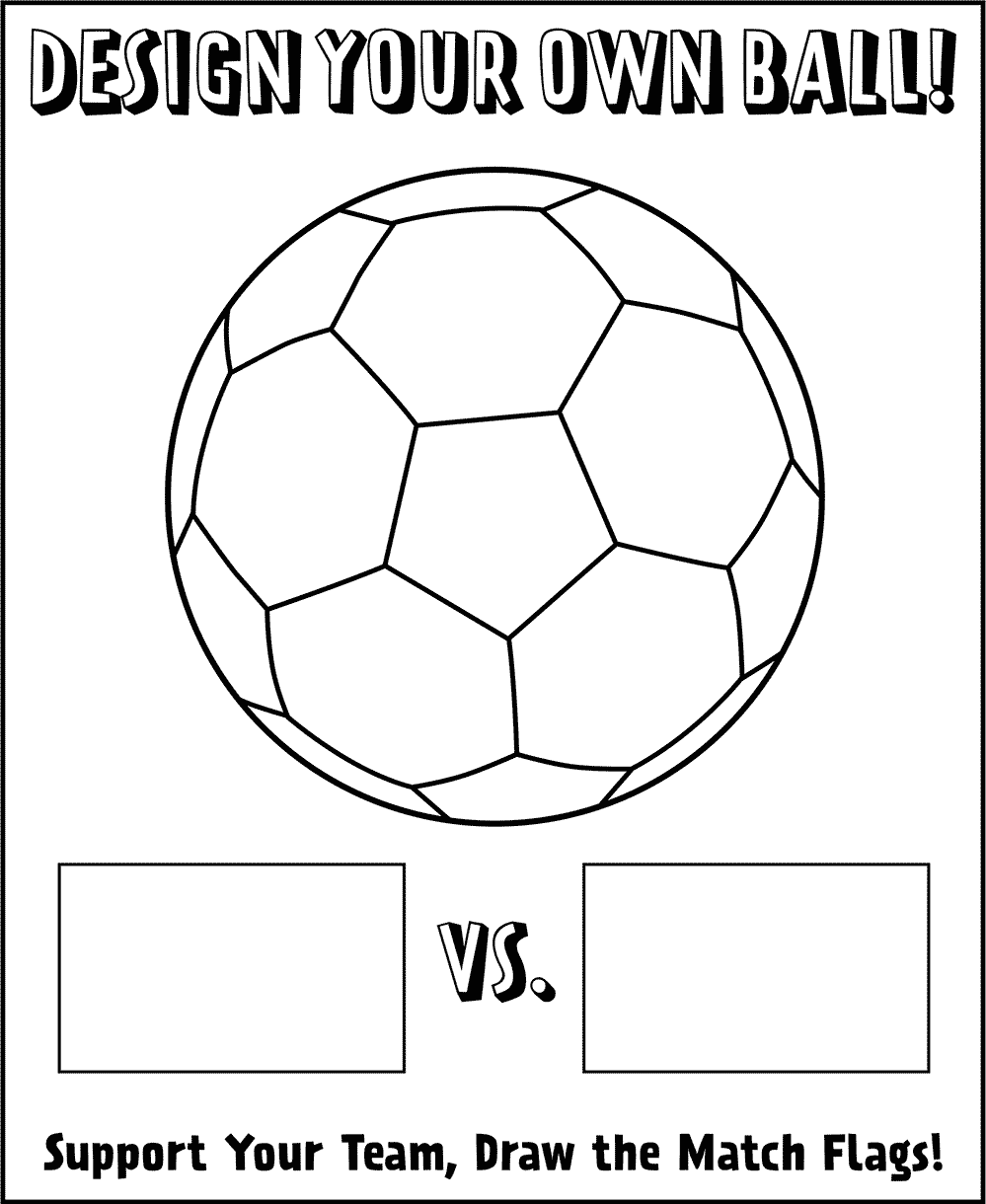 Soccer Ball with Blank Flags