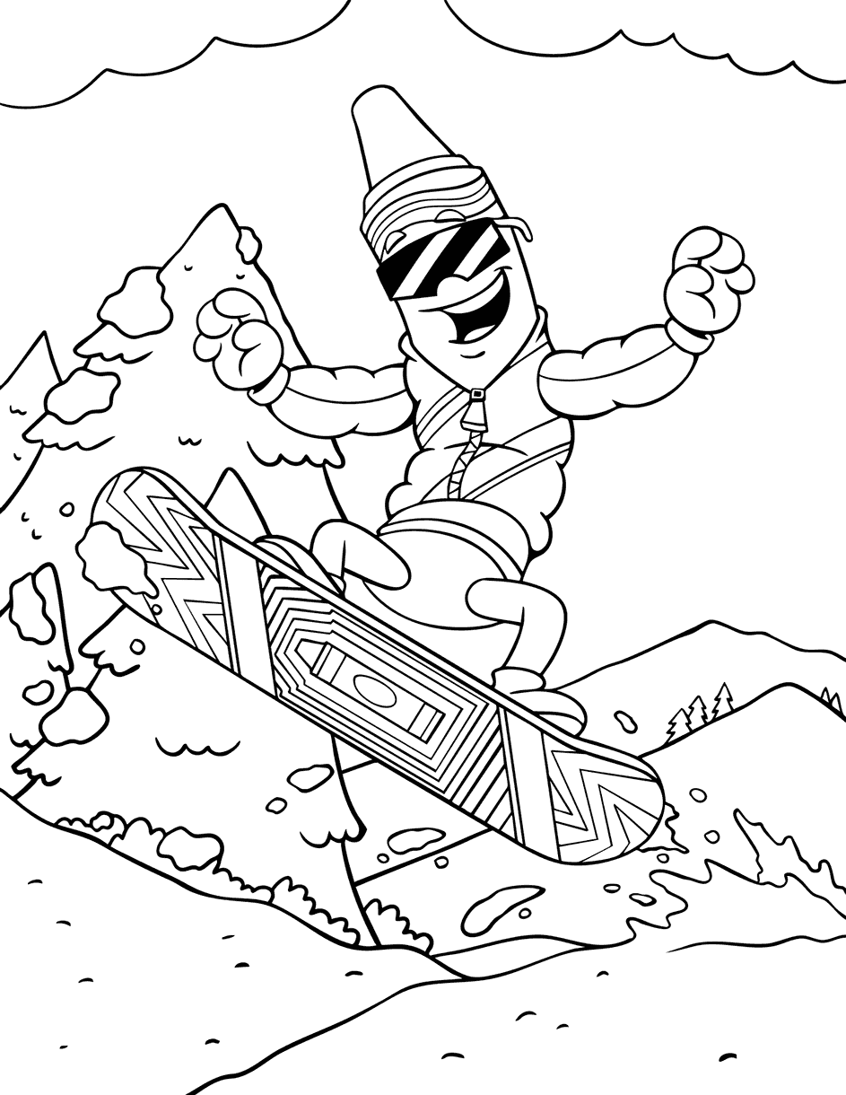 free printable winter kids coloring pages & sheets