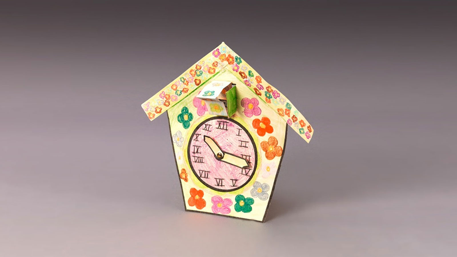 Reloj de cuco floral
