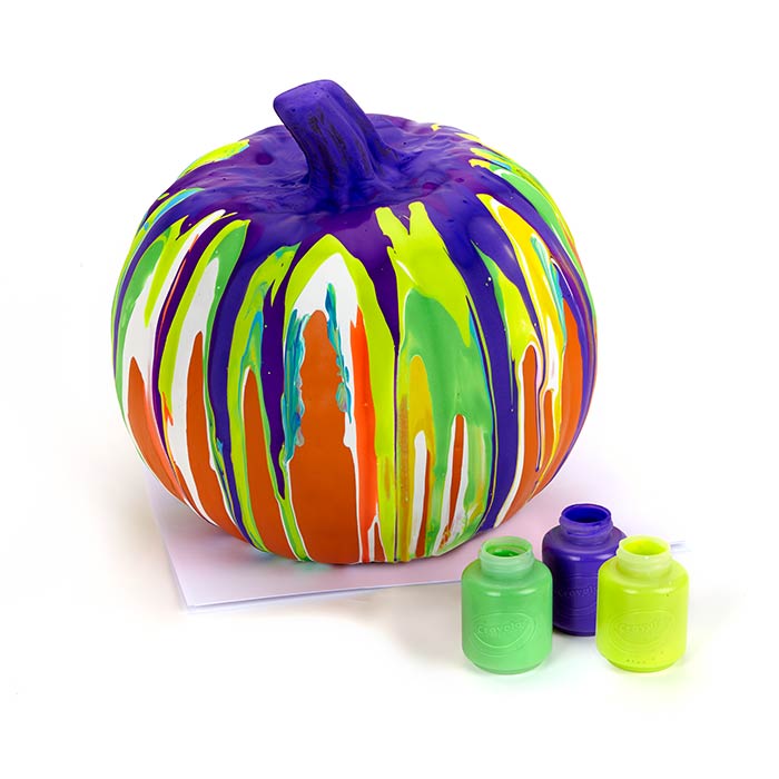 Drip Art Pumpkin