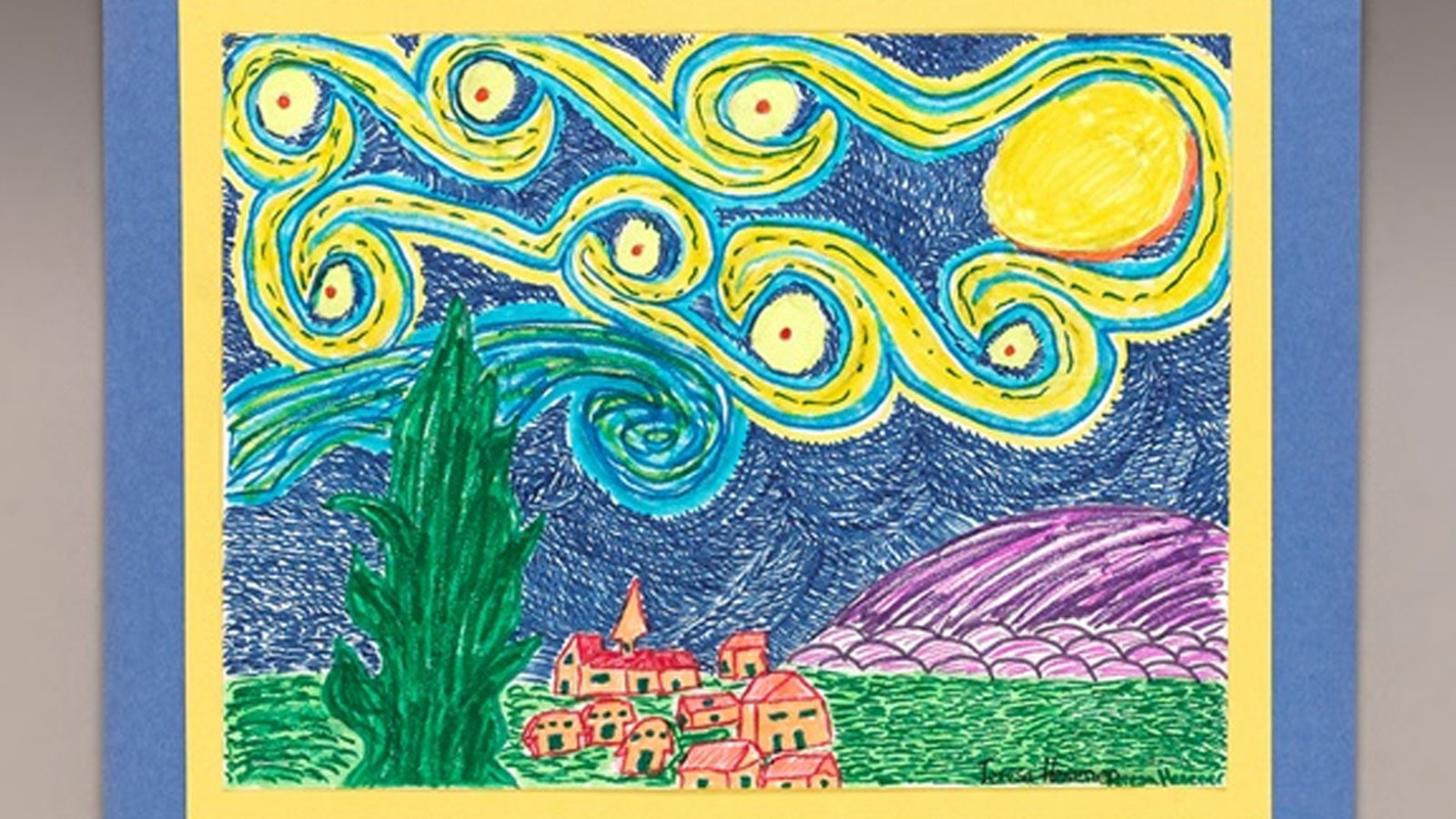 Draw a Twist on Starry Night