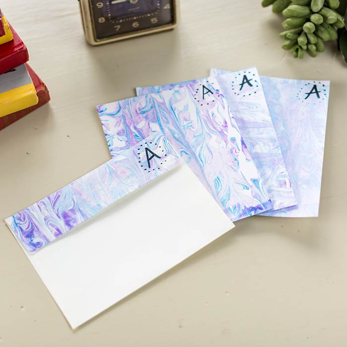 Marbleized Stationery