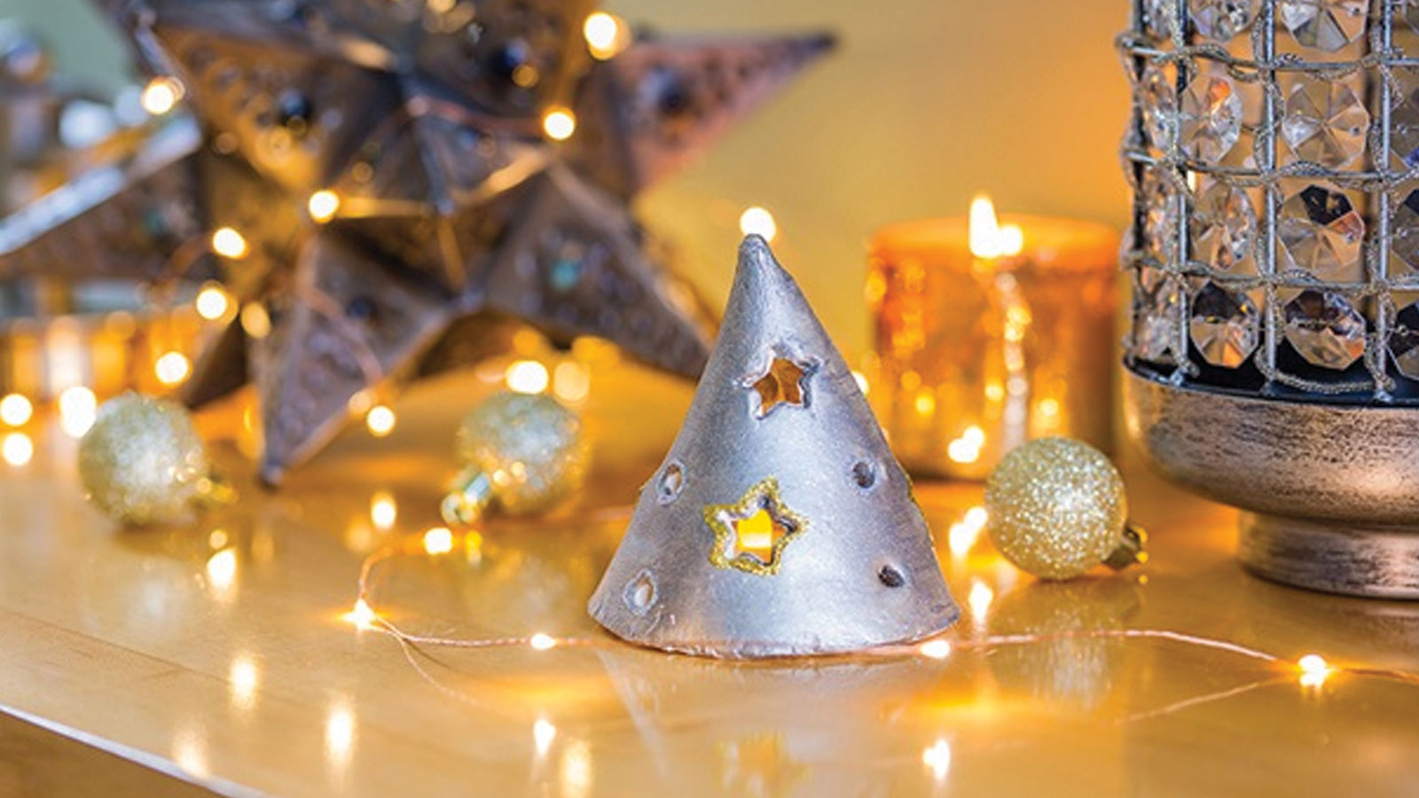 Arcilla Seca al Aire Votive de Invierno