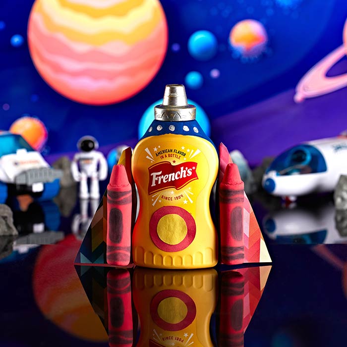 Frenchs Mustard Bottle Rocketship Craft