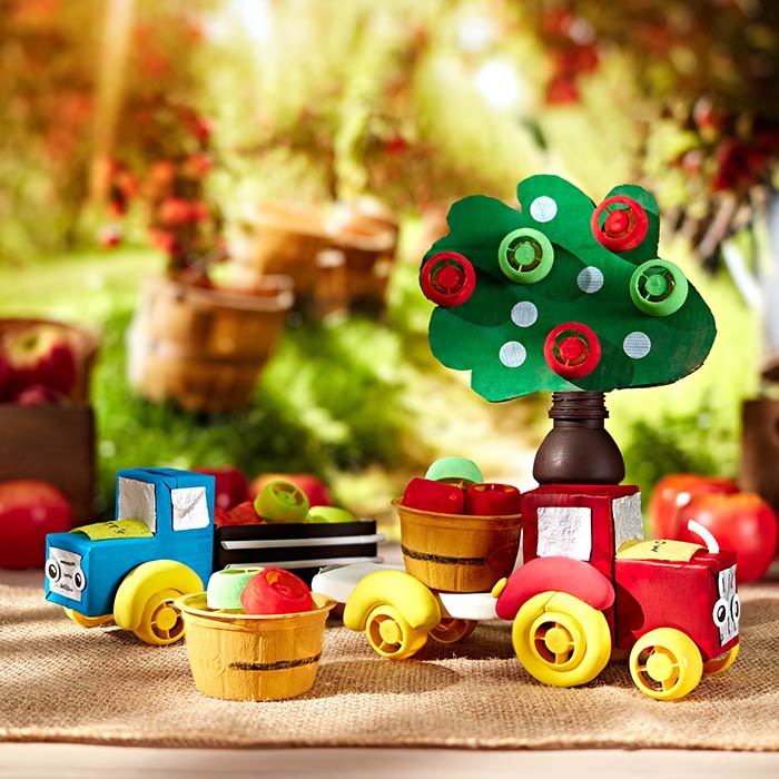 Motts apple farm craft. Front view.