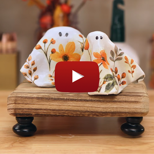 Air dry clay ghosts