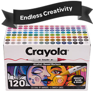 120 alcohol markers for endless creativity