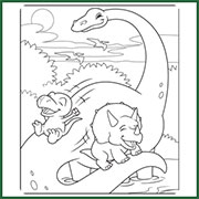 Story Creator Dino Friends Coloring Page