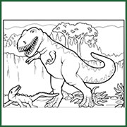 Story Creator Rex Coloring Page
