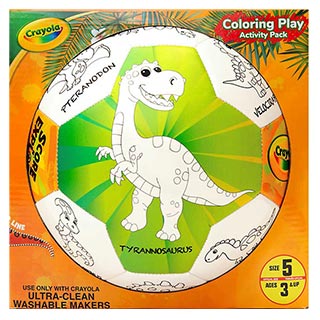 A dino soccer ball for athletic dino lovers. 