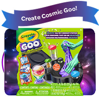 Create Goo from Out of this World with the Gallactic All-in-1 Goo Playset.