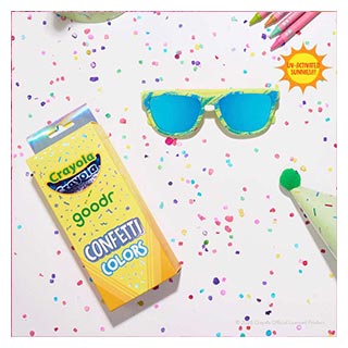Goodr Confetti UV-Reactive Sunglasses