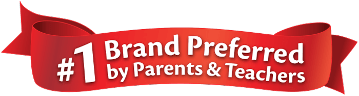 Image of flag showing Crayola is the #1 Brand Preferred by Parents & Teachers