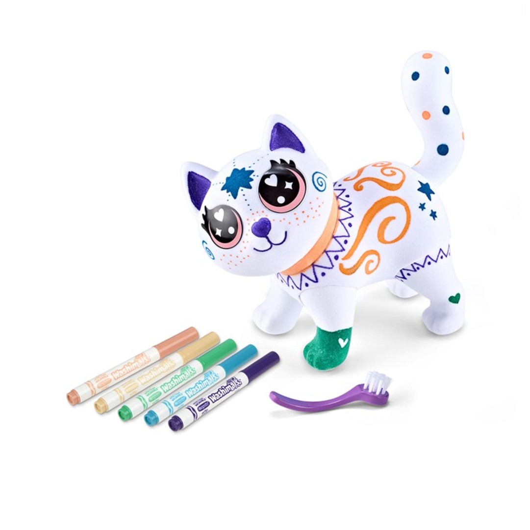 Washimals Jumbo Scribble Scrubbie, Jenny the Cat contents.