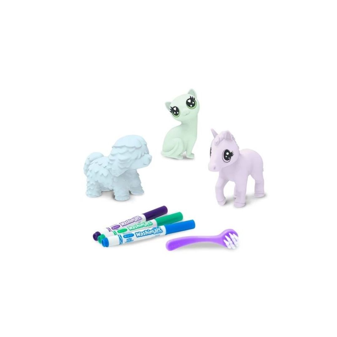 Washimals Scribble Scrubbie Pets, Pack of 3 contents