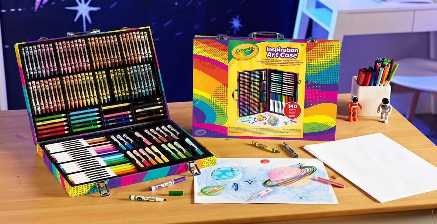 Kit creativi da regalare con pennarelli pastelli e matite