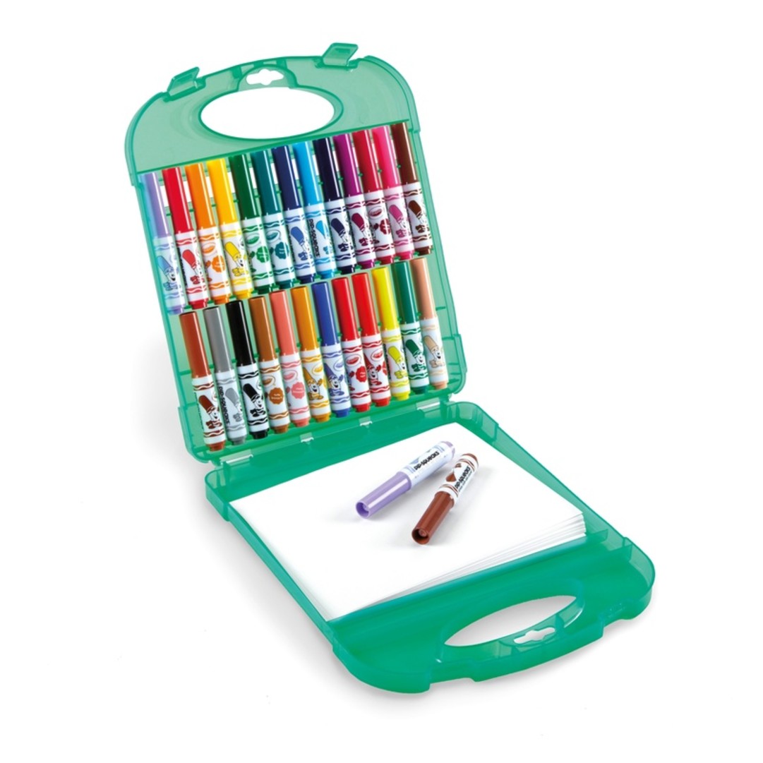 Set Valigetta Mini Pennarelli Lavabili contenuto